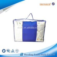 transparent pvc bedding plastic zipper bag