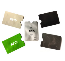 RFID Blocking Aluminum Foil Sleeve for Card Protection: Affordable Silver Option
