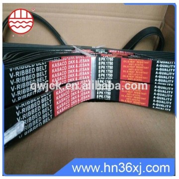 China Huan Low price excellent ribbed rubber belt