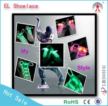Hot sale flashing led shoelaces Flashing Novelty Led Luminous Shoelaces