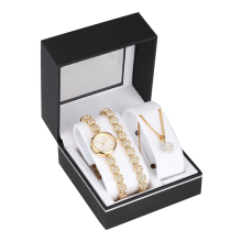 Watch Gift Set Stone Watch Diamonds Bracelet Necklace