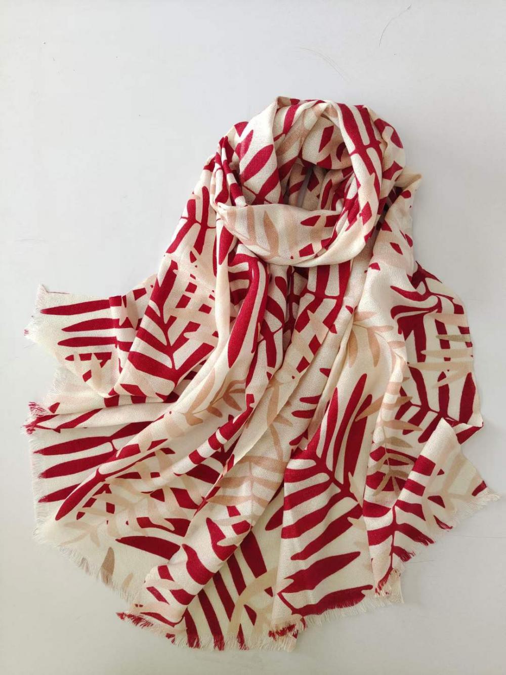 Printed Wool Scarf Msy 404