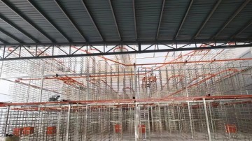 Solar hanging basket drying production line