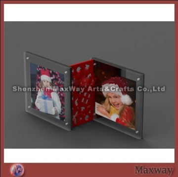 Transparent Two Pictures Combined Acrylic Photo/Picture Frame