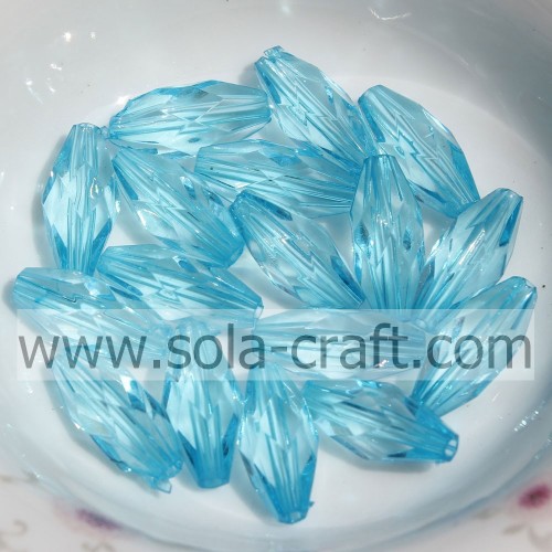 Sieraden Clear Wholesale Bicone facet geslepen decoratieve acryl kralen