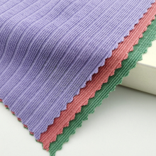 Spandex Brushed Rib Dyed Knitted Textile Telas Fabric