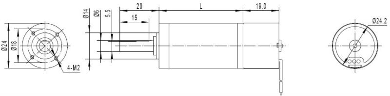 electric wheelchair gear motor