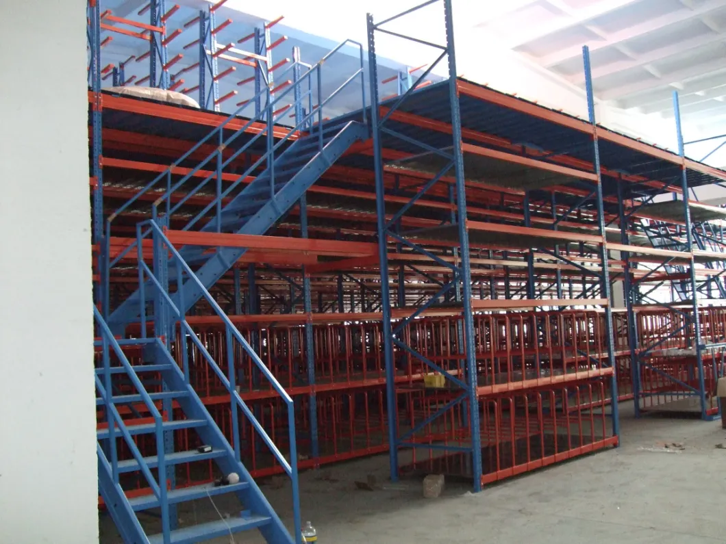 Heavy Duty Steel Mezzanine Racking for Industrial Warehouse Storage