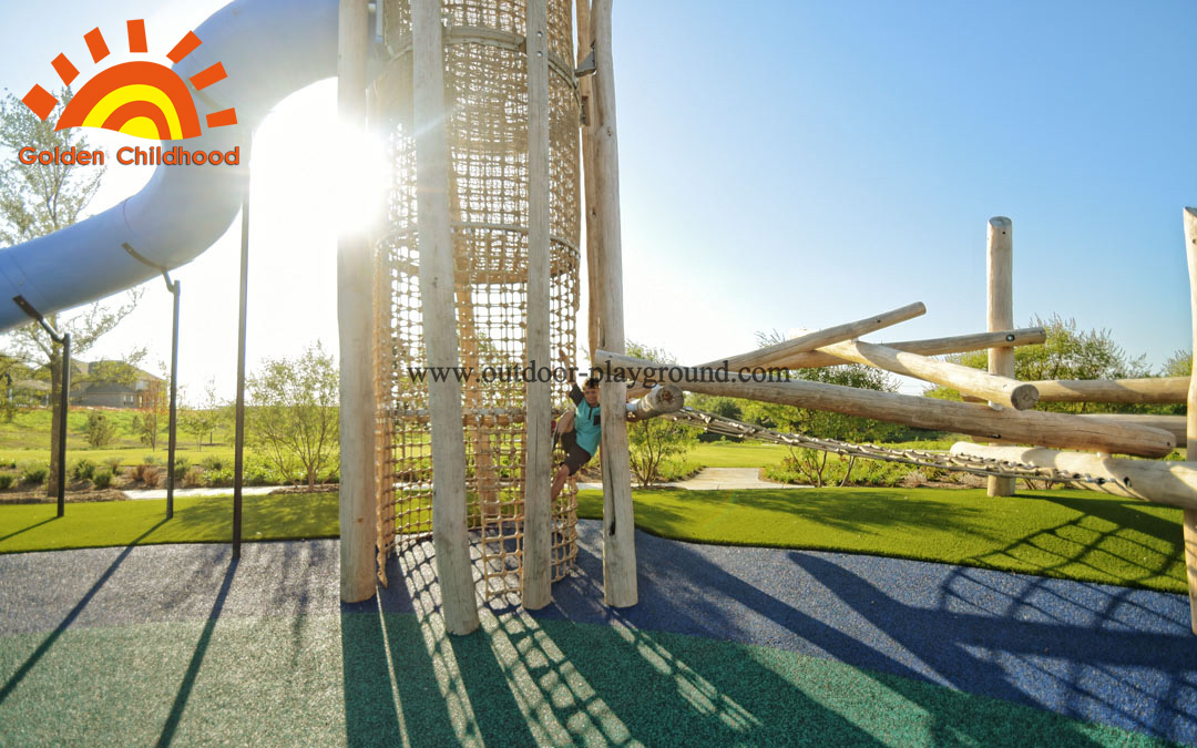 outdoor climbing tower playground