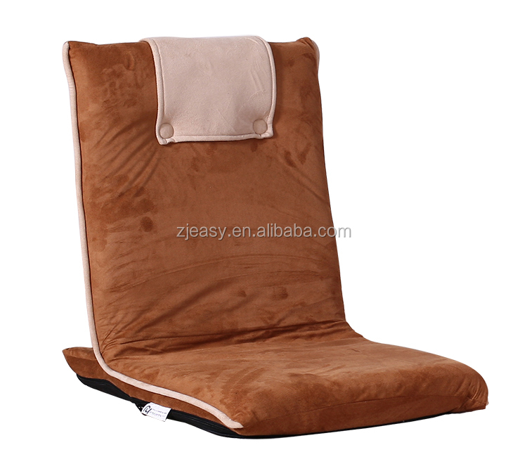 comfortable floor folding chair, ledless chair, floor chair