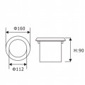 LEDER Square Utsökt 3W LED Inground Light