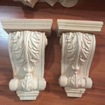 Factory Supplier Rubber Antique Wood Carving Brackets Corbels