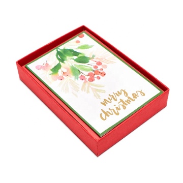 Customized Printed Merry Christmas Greeting Cards