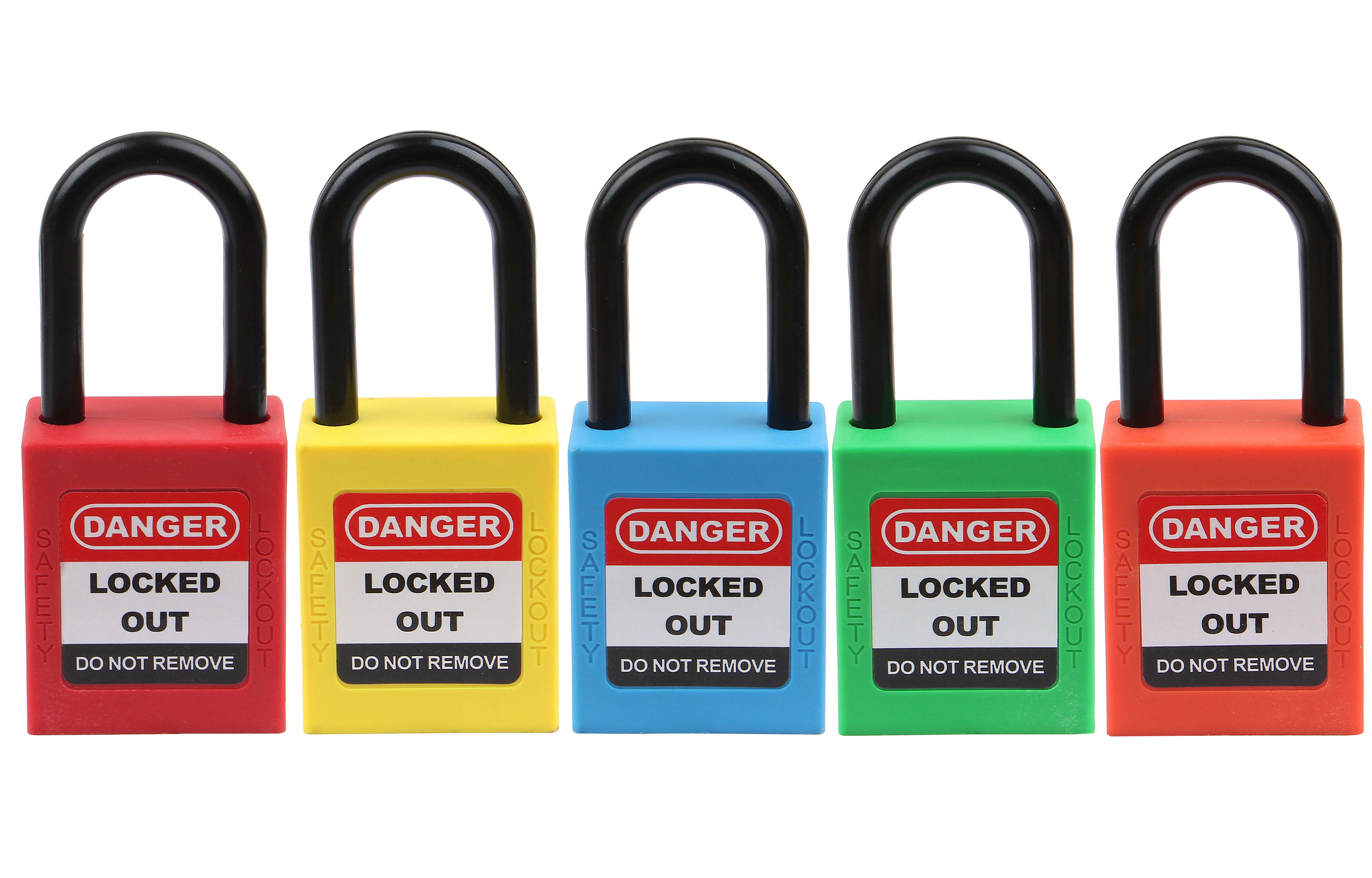 Plastic shackle padlock