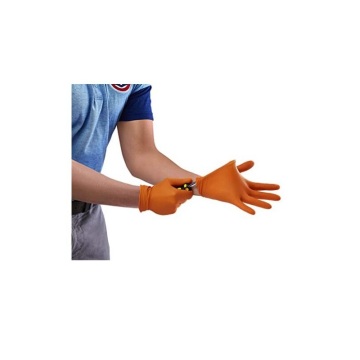 Guantes de nitrilo desechables guantes de nitrilo naranja