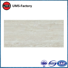 Faux wood tile white on wall