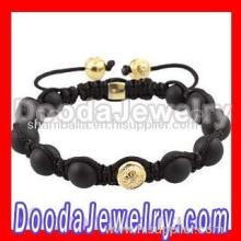 Fashion Nialaya Inspired Bracelets With Black Onyx And Golden Stone Beads?