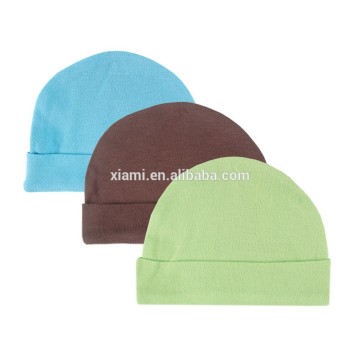 high quality 100% cotton custom three color series pure color baby flat cap