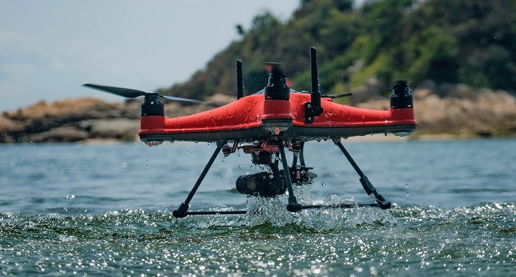 Flying Floating waterproof fishfinding drone Swellpro SplashDrone 4 Night vsion drone rescue drone