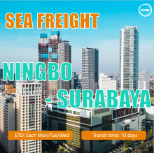 Sea Freight from Ningbo to Surabaya Indonesia