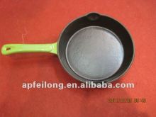 cast iron enamel frying pan