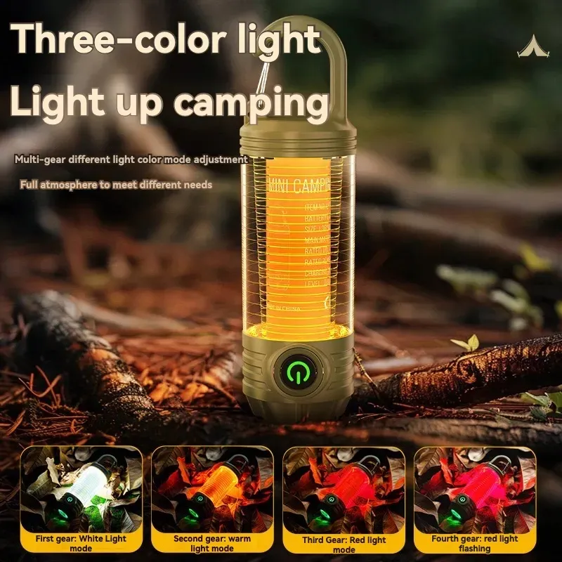 Multi Functional Outdoor Camping Light, Portable, Strong Flashlight, Rechargeable