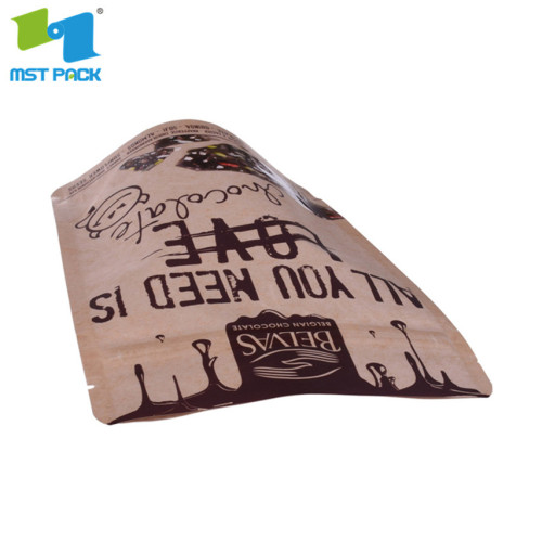 Embalagem de amostra de 2 oz kraft stand up pouches