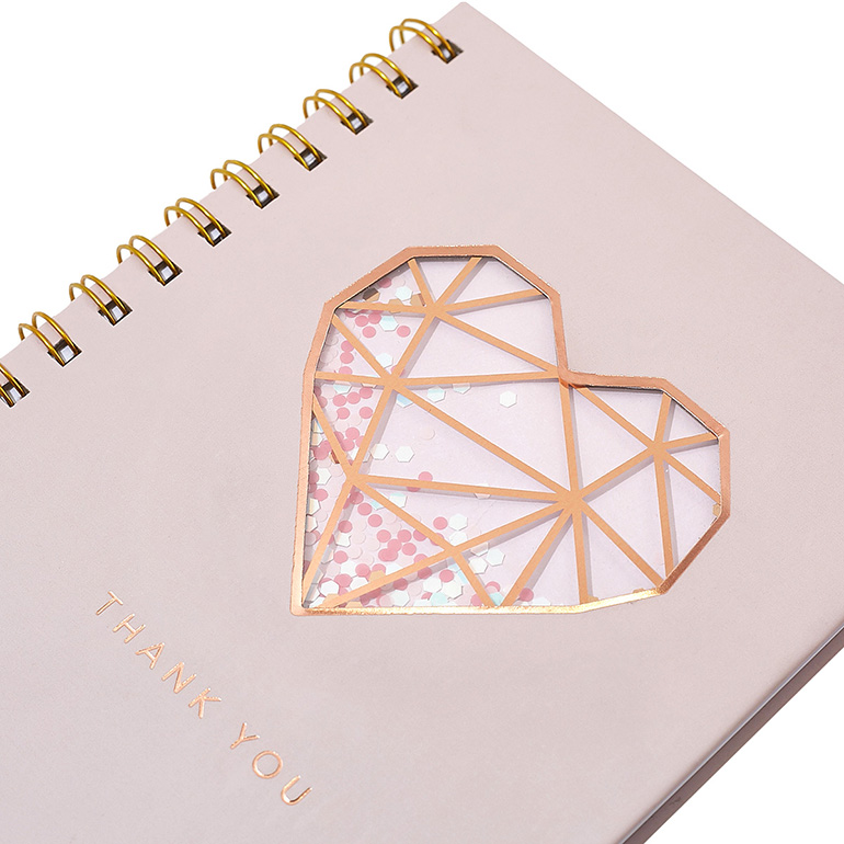 New Product Rose Gold Foil Notebook And Pen Gift Set, Custom Luxury Office Stationery Set For Girl