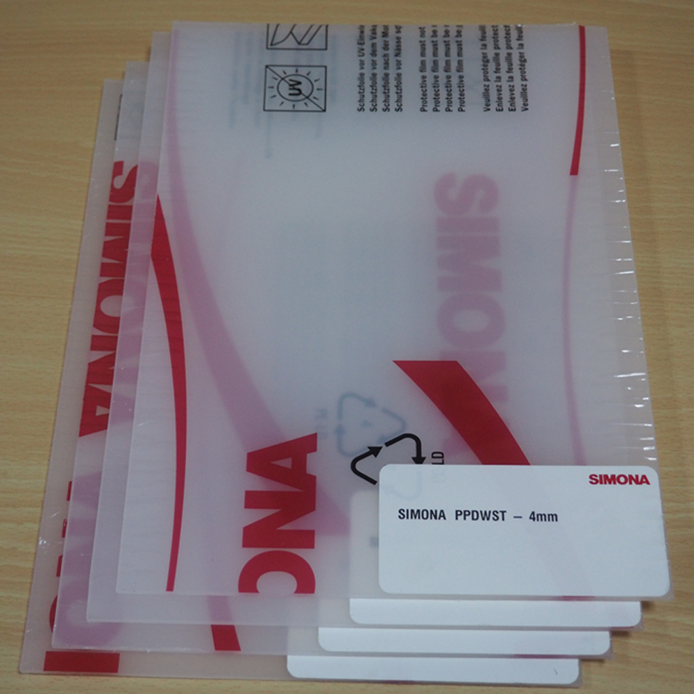 Plastic PP sheet white