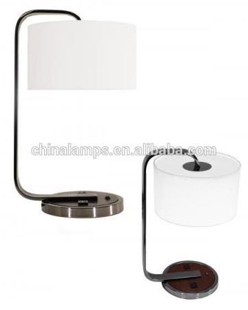 CUL,UL,CE desk Lamp With Base Switch One Power Outlet and acrylic diffuser