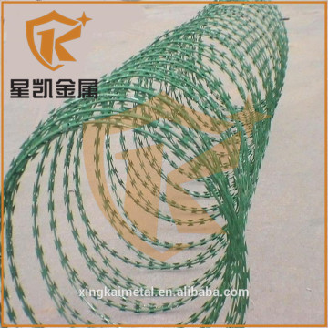 Single Coil BTO-22 Galvanized Razor Barbed Wire