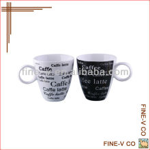 ceramic decal coffee cup