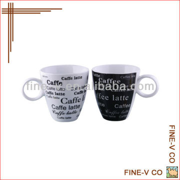 ceramic decal coffee cup