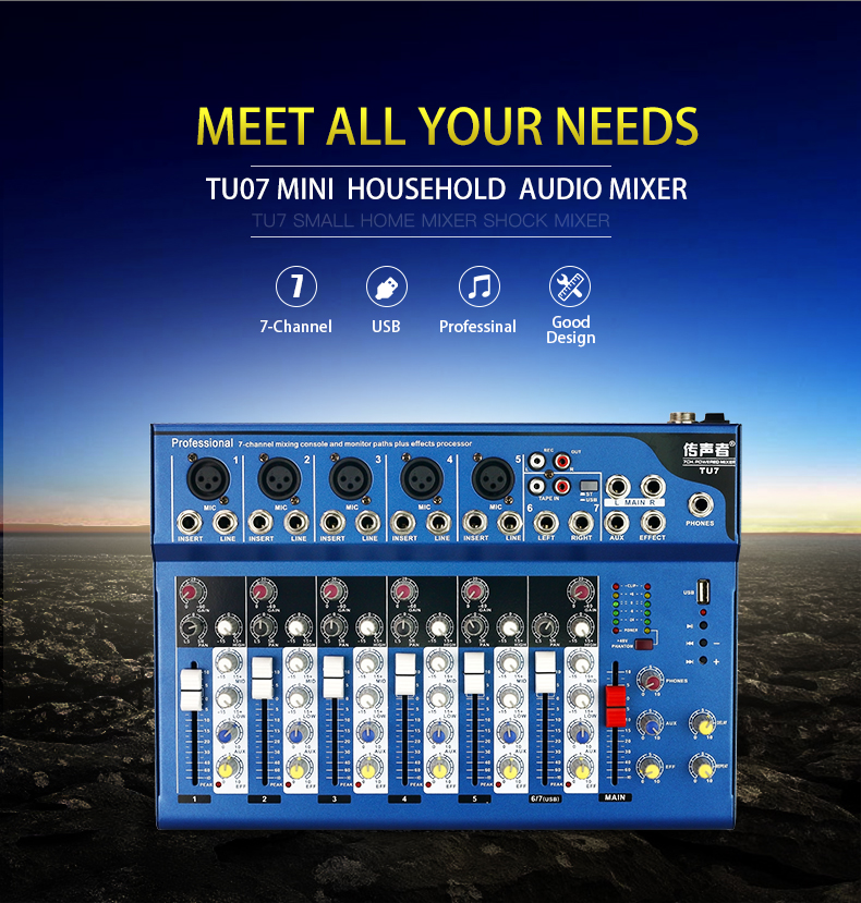 Professional USB Recording Mixing Console