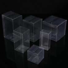 Boîte de pliage transparent transparent en plastique transparent