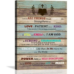 Inspirational Wall Art Scripture Bible Verse