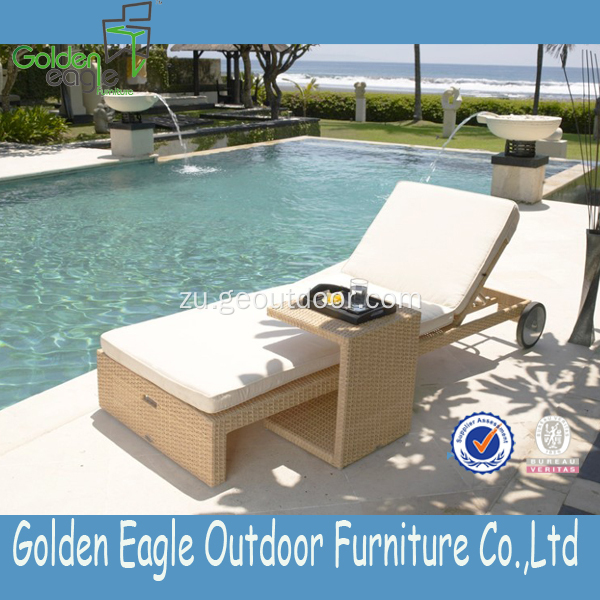 I-Hot sale sun Lounger ene-side Table