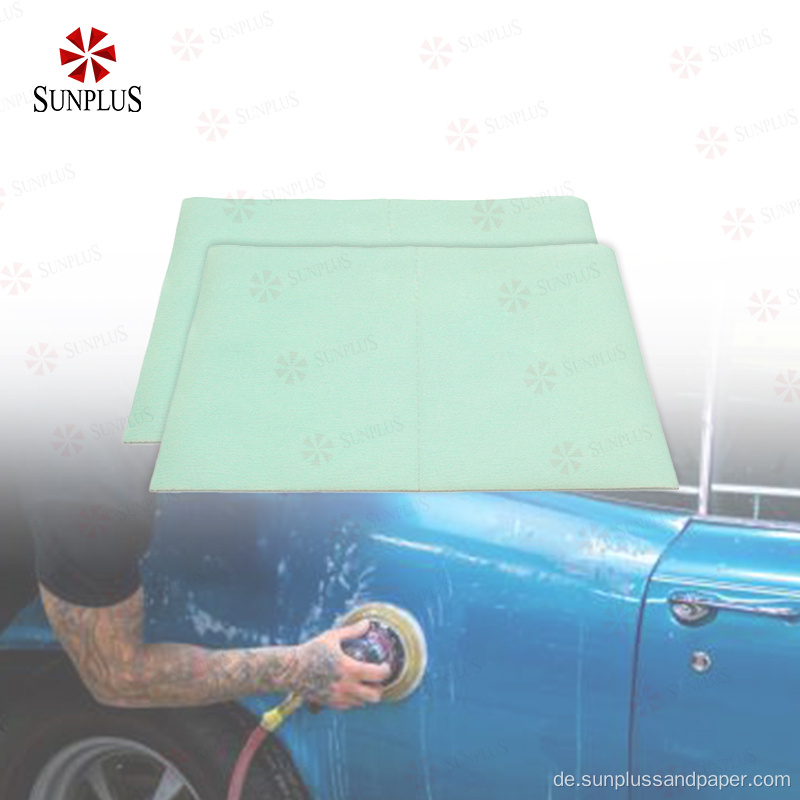 Schleibs -Sandpapier Autokörper polierende grüne Film polieren