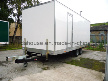 Flatbed Trailer, Portable Toilet, Movable Trailer Toilet
