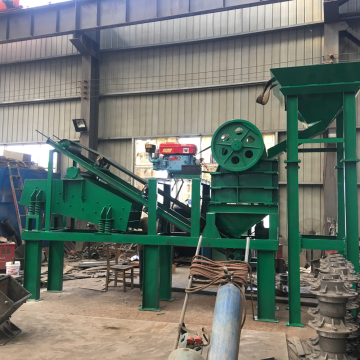 Small Diesel Engine Jaw Crusher with Vibration Screen