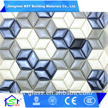 New design hexagonal quintana glass mosaic