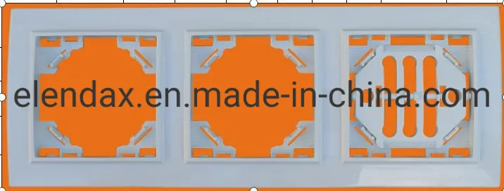 Немецкий 4-позиционный электрический настенный выключатель и розетка в рамке из АБС-пластика