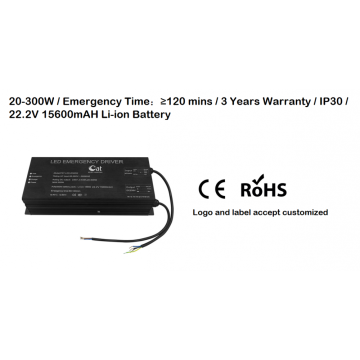 Self-check 300W LED emergency battery pack