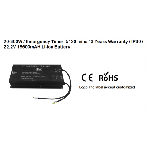 Zelfcontrole 300W LED-noodbatterijpakket