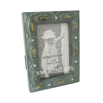 Jewels /Gesso / Compo Wooden Photo Frame