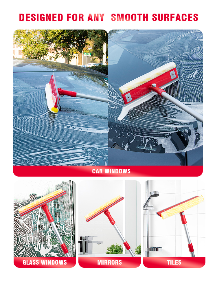 إسفنجة وممسحة ذات وظيفة مزدوجة dual function sponge and squeegee