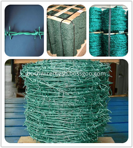 pvc-coated barbed wire