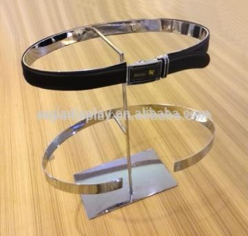 portable leather belt display stand/display for belt metal/display stand belt