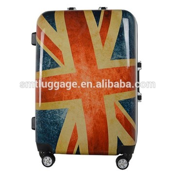 Flag Printing Hardshell Travel Luggage set with Aluminum Frame