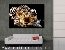 Leopard Picture Printed on Canvas (SJMD3529)